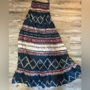 MODA INTERNATIONAL strapless cotton dress sz s
